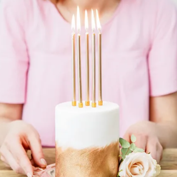 Geburtstagskerzen GOLD von PartyDeco